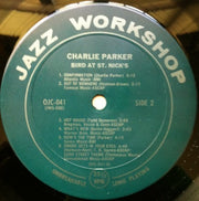 Charlie Parker : Bird At St. Nick's (LP, Album, RE)