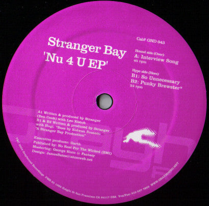 Stranger Bay : Nu 4 U (12")