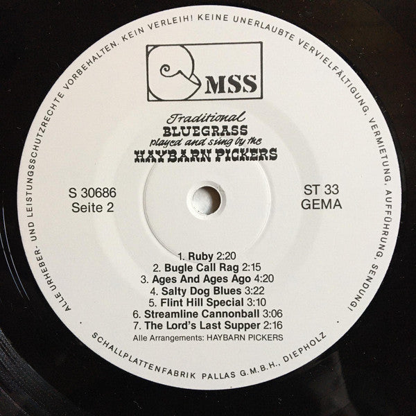 Haybarn Pickers : Traditional Bluegrass Played And Sung By The Haybarn Pickers (LP, Album)