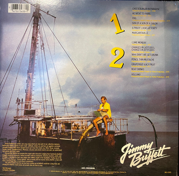 Jimmy Buffett : Songs You Know By Heart - Jimmy Buffett's Greatest Hit(s) (LP, Comp, Pin)