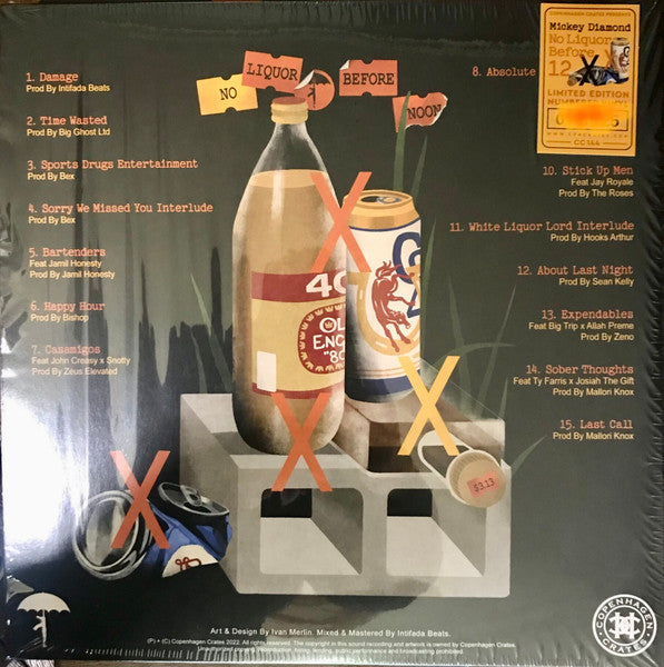 Mickey Diamond : No Liquor Before 12 (LP, Album, Dlx, Ltd, Num, S/Edition, Mus)