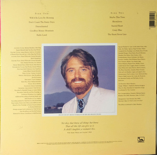 Michael Martin Murphey : The Heart Never Lies (LP, Album, Jac)