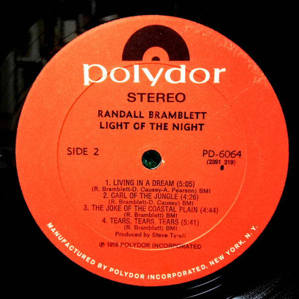 Randall Bramblett : Light Of The Night (LP, Album)