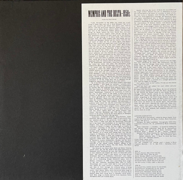 Various : Memphis And The Delta - 1950s (LP, Comp)