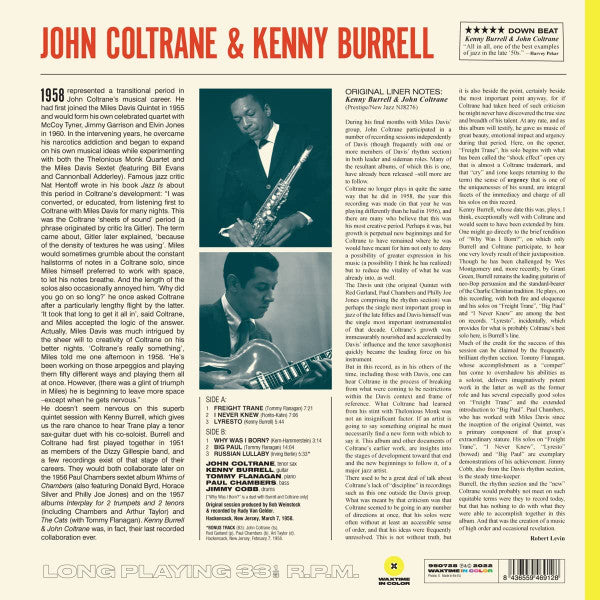 John Coltrane & Kenny Burrell : John Coltrane & Kenny Burrell (LP, Album, Ltd, RE, RM, Yel)