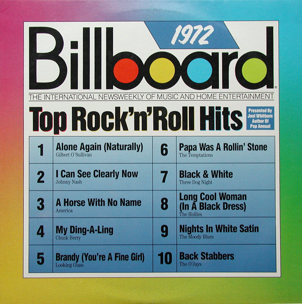 Various : Billboard Top Rock'N'Roll Hits - 1972 (LP, Comp)