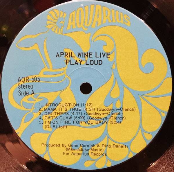 April Wine : April Wine Live (LP, Album)