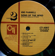 Joe Farrell : Song Of The Wind (LP, Album, RE, Gat)