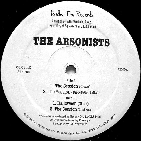 The Arsonists : The Session (12")