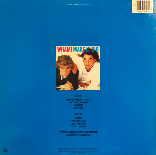 Wham! : Make It Big (LP, Album, Pit)