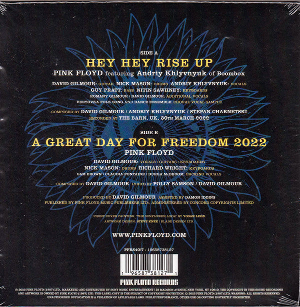 Pink Floyd Featuring Andriy Khlyvnyuk* : Hey Hey Rise Up (7", Single, Ltd)