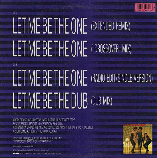 Exposé : Let Me Be The One (12", Single)