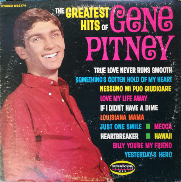 Gene Pitney : The Greatest Hits Of Gene Pitney (LP, Comp)