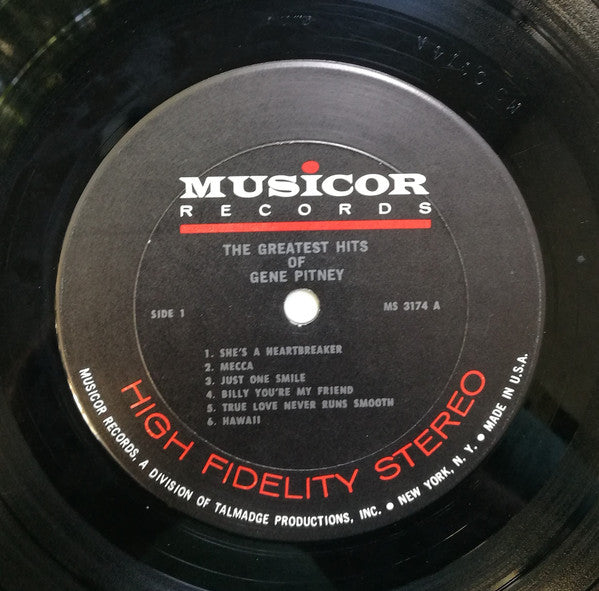 Gene Pitney : The Greatest Hits Of Gene Pitney (LP, Comp)