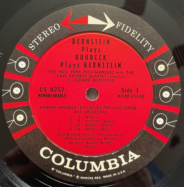 The Dave Brubeck Quartet : Bernstein Plays Brubeck Plays Bernstein (LP, Bri)