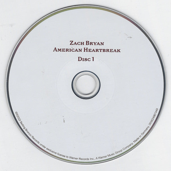 Zach Bryan : American Heartbreak (2xCD, Album)