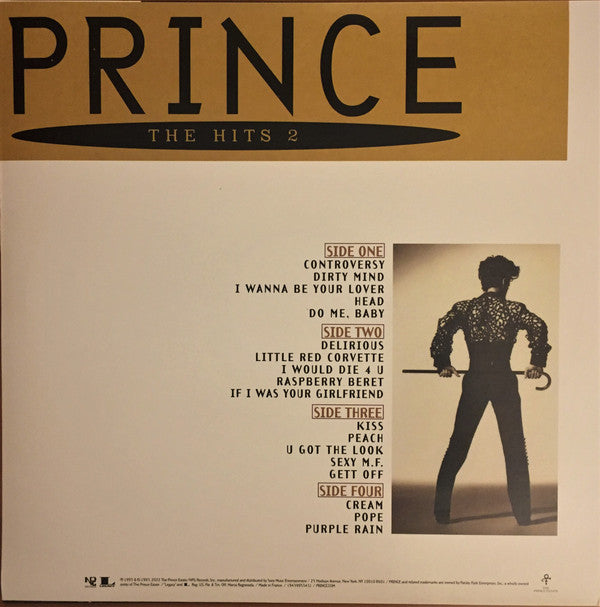 Prince : The Hits 2 (2xLP, Comp, RE)