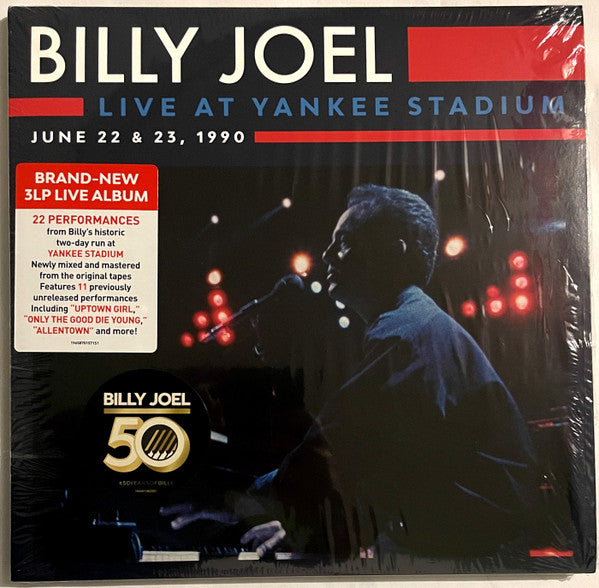 Billy Joel : Live at Yankee Stadium June 22 & 23, 1990 (3xLP, Album, RM, Tri)