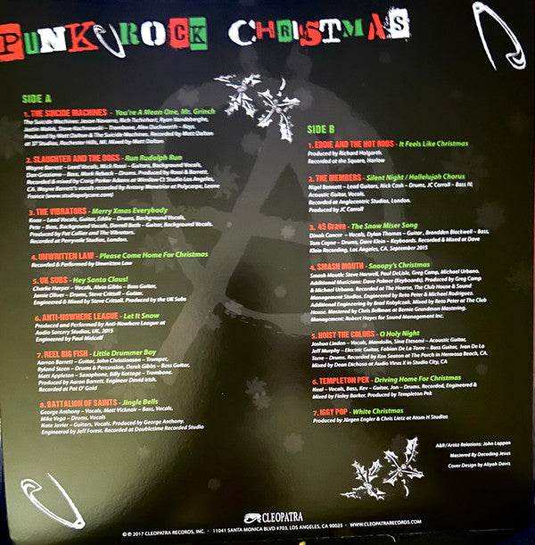 Various : Punk Rock Christmas (LP, Comp, Ltd, RE, Red)