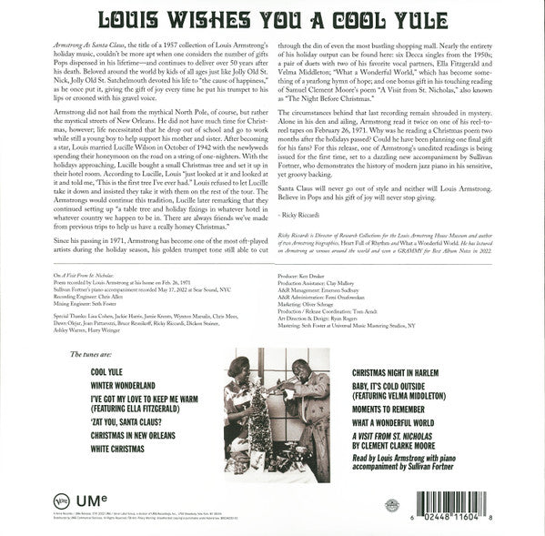 Louis* : Louis Wishes You A Cool Yule (LP, Comp, Red)