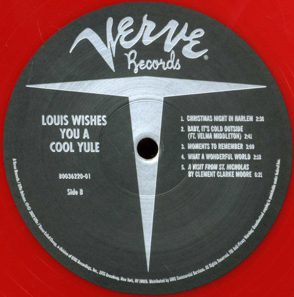 Louis* : Louis Wishes You A Cool Yule (LP, Comp, Red)