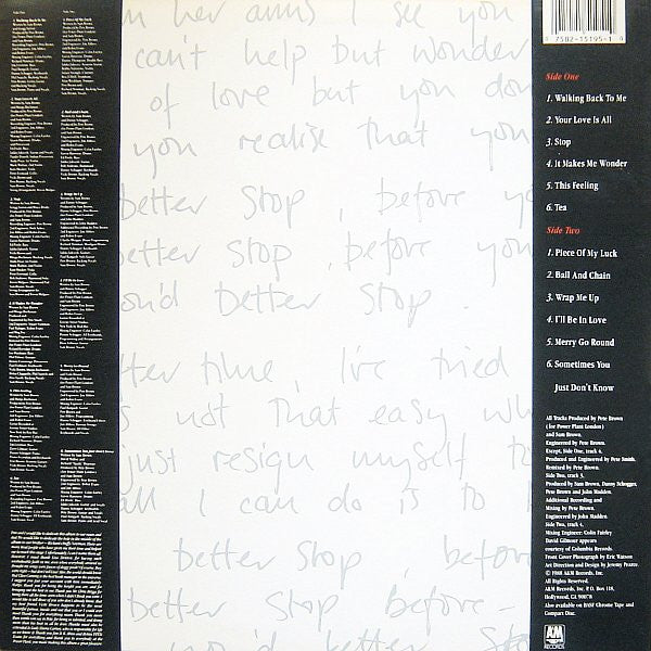 Sam Brown : Stop! (LP, Album)