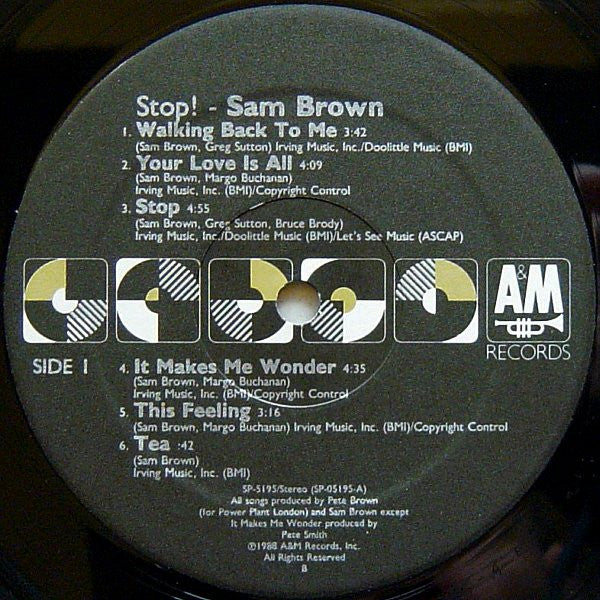 Sam Brown : Stop! (LP, Album)