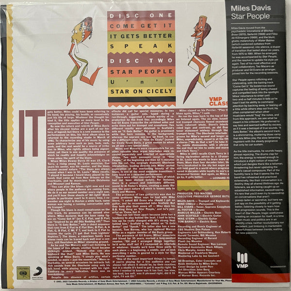 Miles Davis : Star People (2xLP, Album, Club, RE, RM, 180)