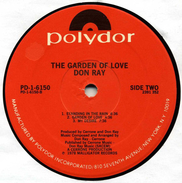 Don Ray : The Garden Of Love (LP, Album)