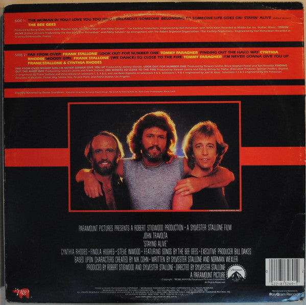 Various : Staying Alive (The Original Motion Picture Soundtrack) (LP, Album, 26,)