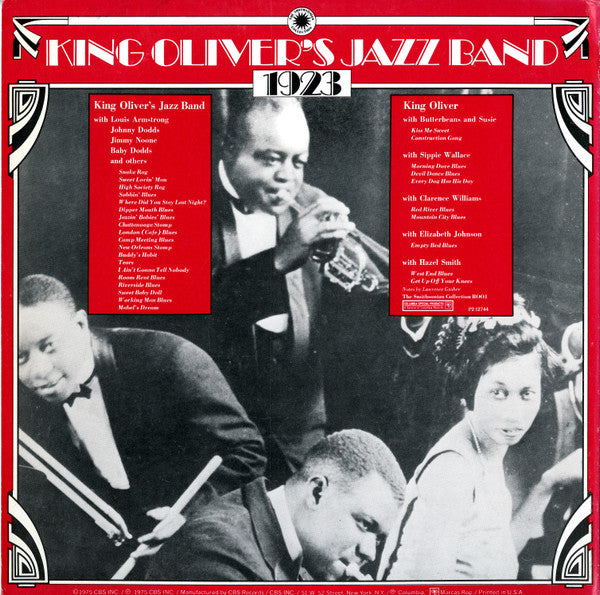 King Oliver's Jazz Band : King Oliver's Jazz Band, 1923 (2xLP, Comp, Mono)