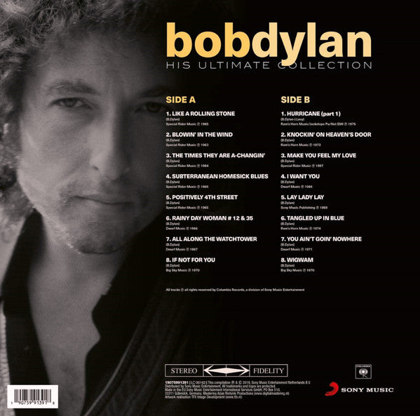 Bob Dylan : His Ultimate Collection (LP, Comp, RE)