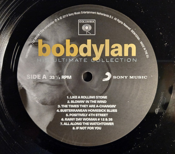 Bob Dylan : His Ultimate Collection (LP, Comp, RE)