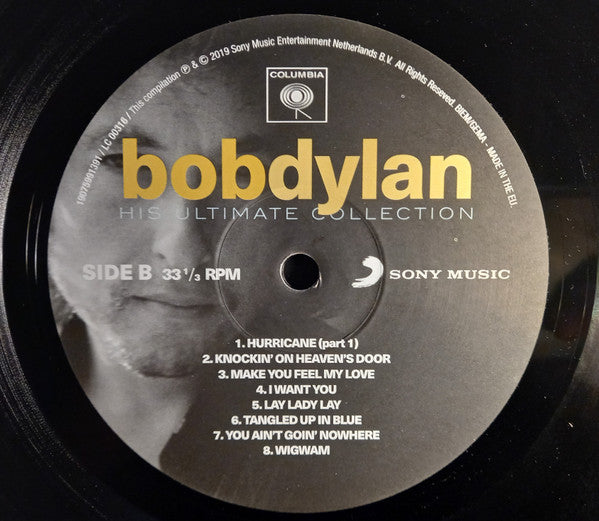 Bob Dylan : His Ultimate Collection (LP, Comp, RE)