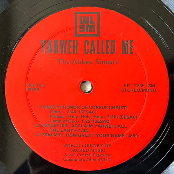 The Abbey Singers (3) : Yahweh Called Me (LP)