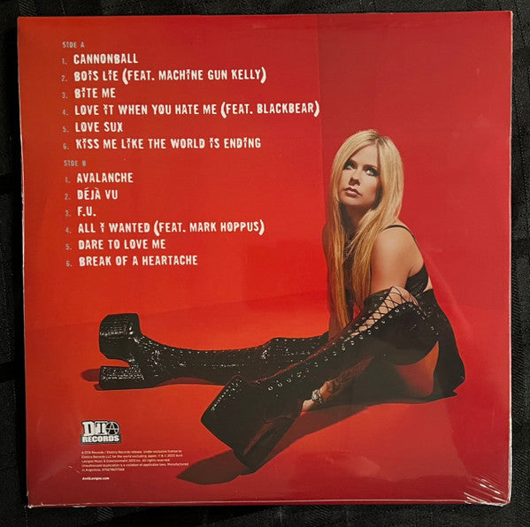 Avril Lavigne : Love Sux (LP, Album, Red)
