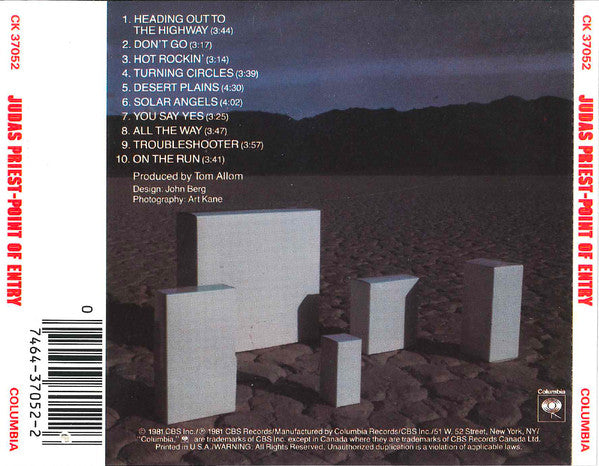 Judas Priest : Point Of Entry (CD, Album, RE)