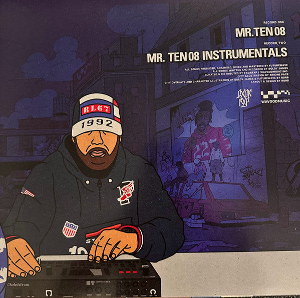 Boldy James & Futurewave (2) : Mr.Ten08 (2xLP, Album, Ltd, Pin)