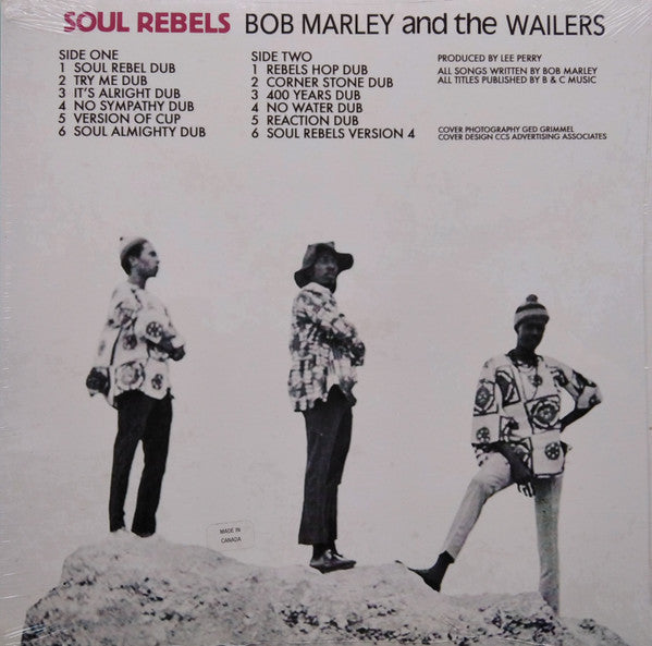 Bob Marley & The Wailers : Soul Rebels Dub (LP, Album, Ltd, RE, Pur)