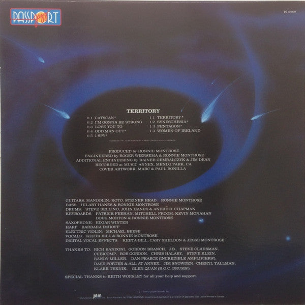 Ronnie Montrose : Territory (LP, Album)