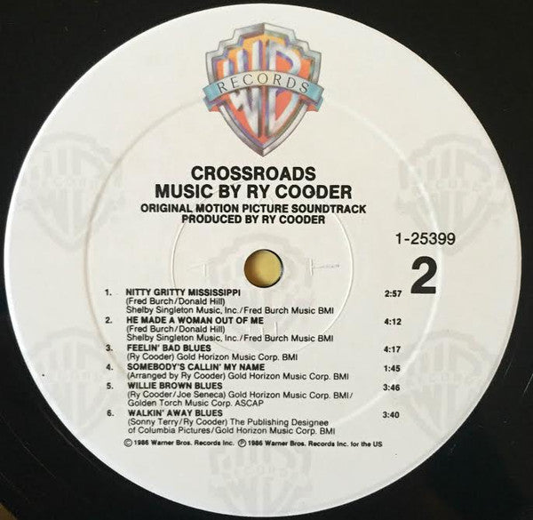 Ry Cooder : Crossroads - Original Motion Picture Soundtrack (LP, Album, All)