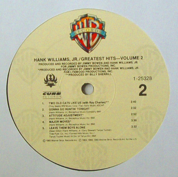 Hank Williams Jr. : Greatest Hits Volume 2 (LP, Comp)