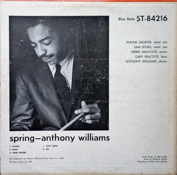 Anthony Williams : Spring (LP, Album, RP)