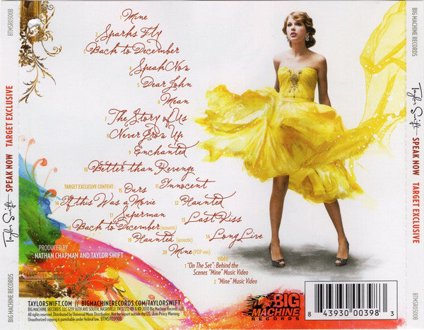 Taylor Swift : Speak Now (CD, Album + CD, Enh + Dlx, Tar)