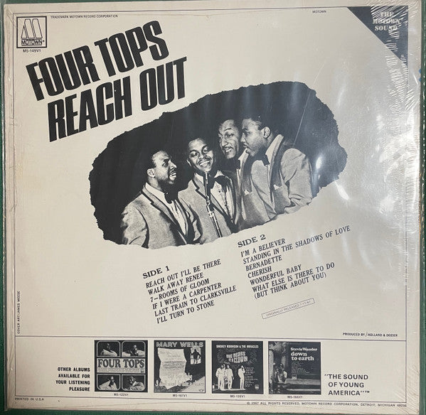 Four Tops : Four Tops Reach Out (LP, Album, RE)