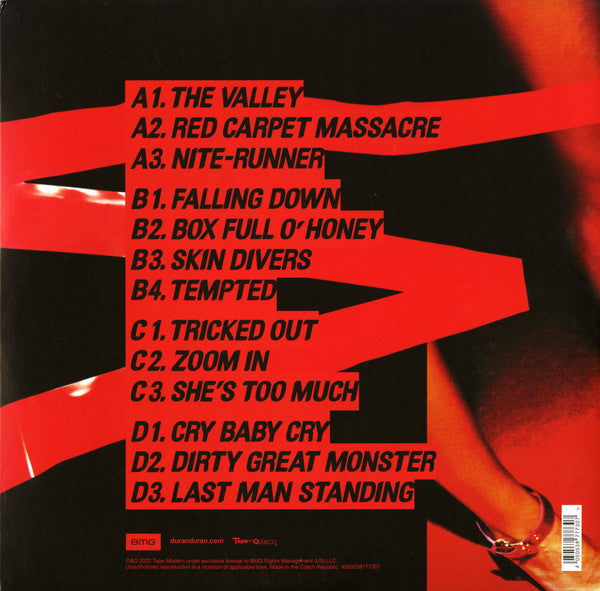 Duran Duran : Red Carpet Massacre (2xLP, Album, RSD, RE, Red)