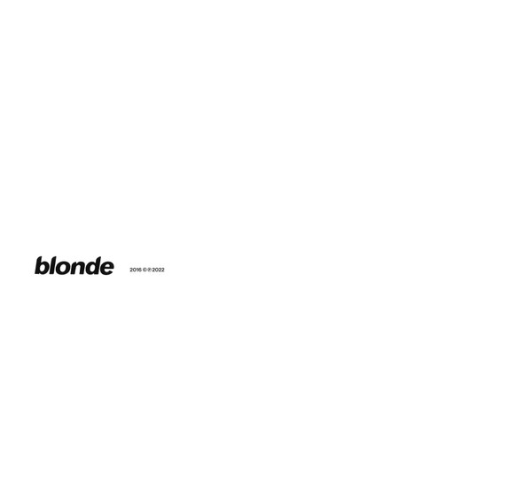 Frank Ocean : Blonde (2xLP, Album, RE)