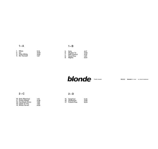 Frank Ocean : Blonde (2xLP, Album, RE)