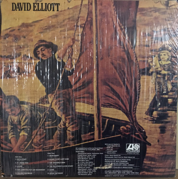 David Elliott (6) : David Elliott (LP, Album, RI )