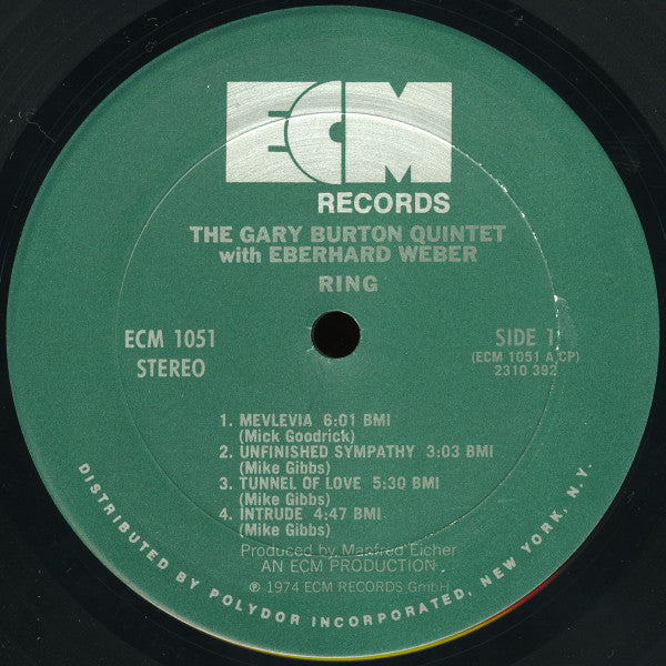 Gary Burton Quintet with Eberhard Weber : Ring (LP, Album)